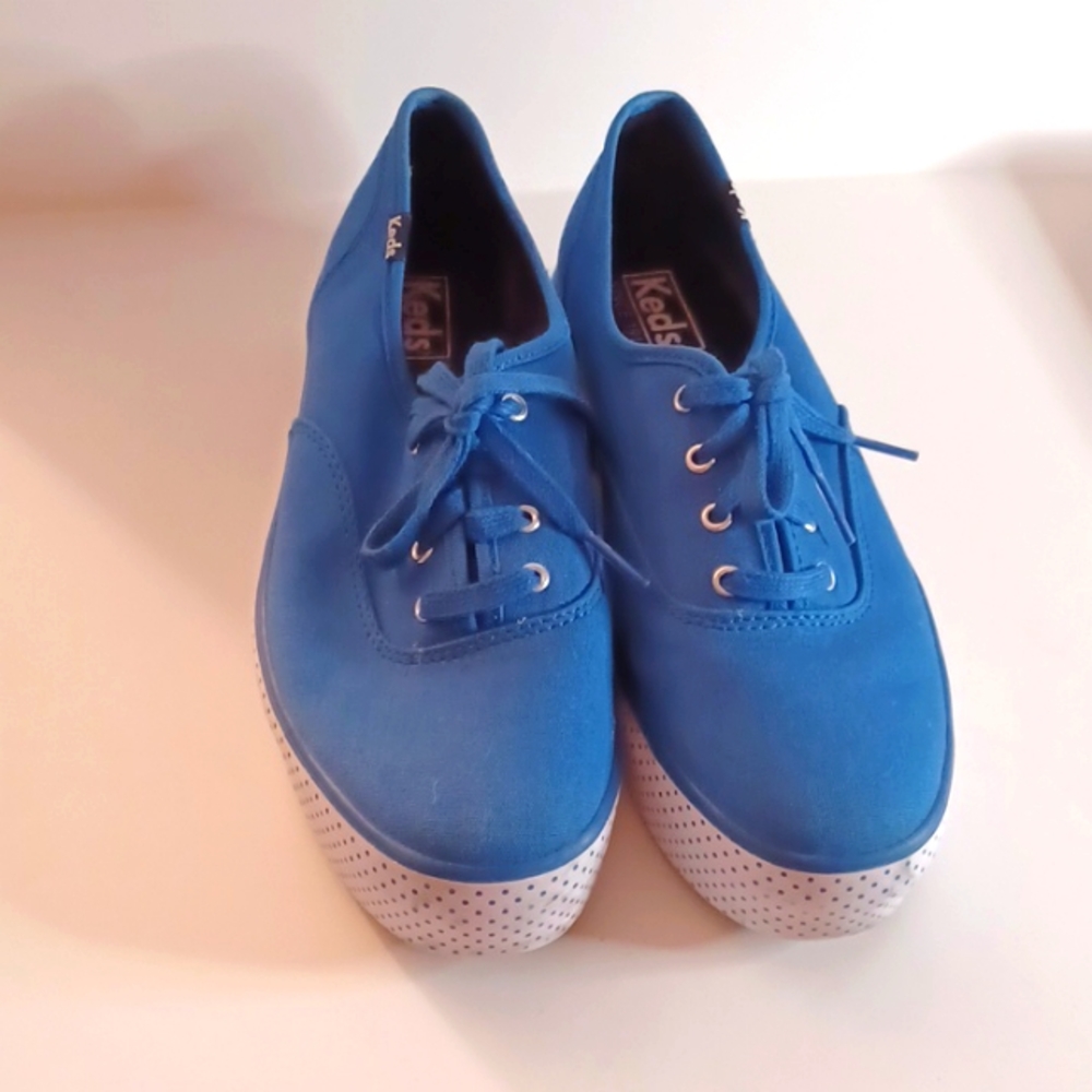 Women Keds Triple Dot Foxing Plataform Fashion Sneaker blue